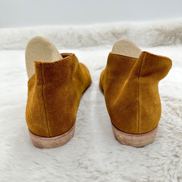 Free People Royale leather cutout flats 39 US 9 brown suede leather platform - Picture 6 of 10